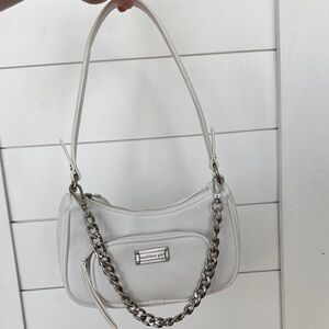 Madden Girl White Shoulder Bag